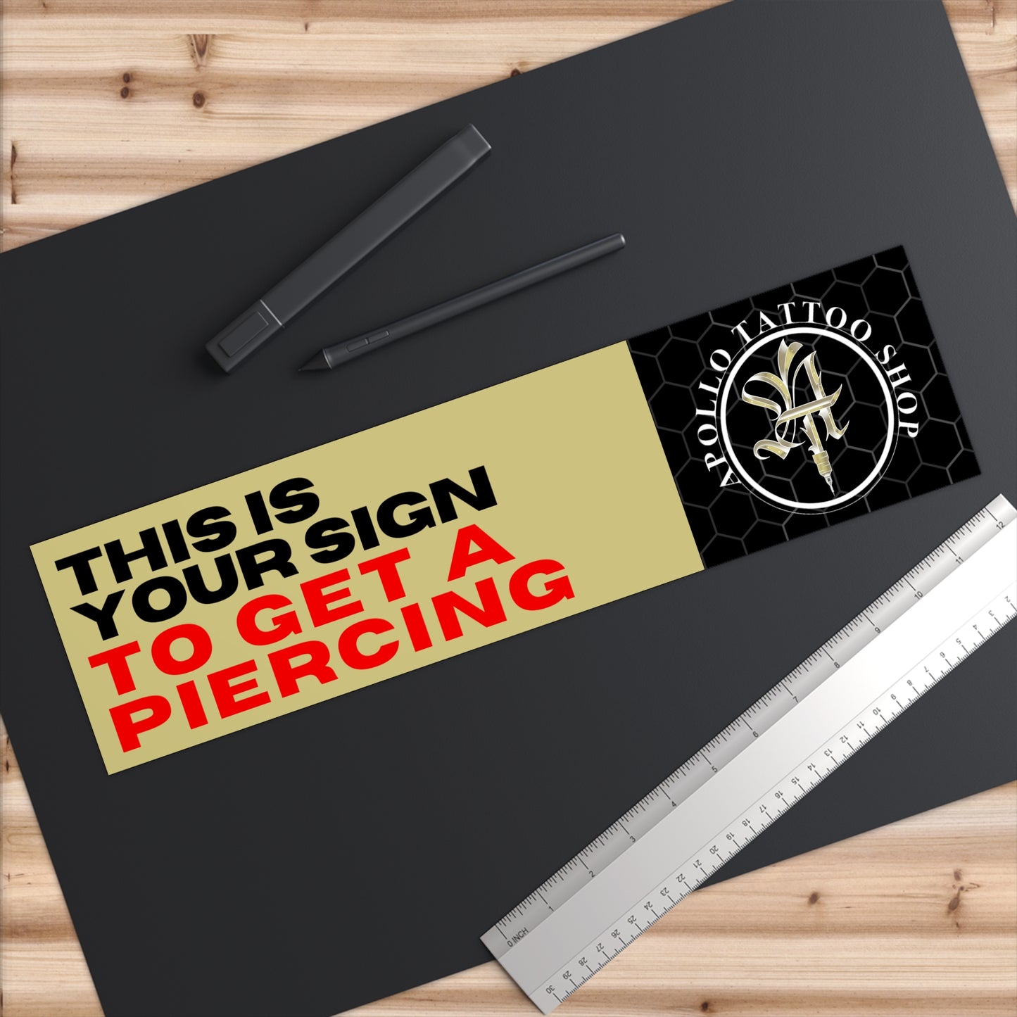 Piercing Bumper Sticker