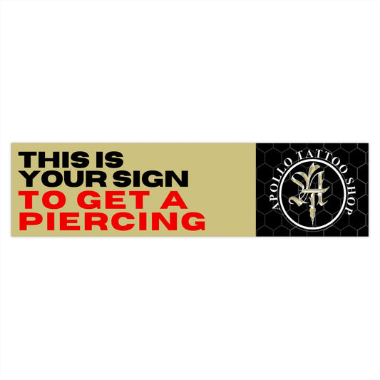 Piercing Bumper Sticker